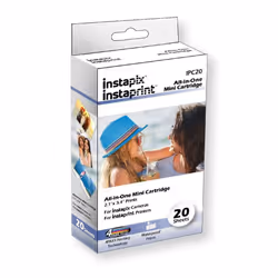 Instaprint 2 pack Instaprint Cartridges with 20 Total prints for Minolta Instapix Cameras & Bell+Howell Instaprint Bluetooth  ...
