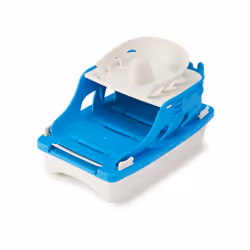 Amazon Basics Ferry Boat with 2 Mini Cars Bathtub Toy for Kids Ages 2 and Up  Blue  Small
