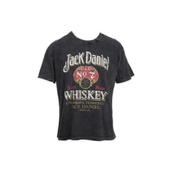 Jack Daniels 866748-small Jack Daniels Sour Mash Vintage Poster Mens T-Shirt, Black - Small
