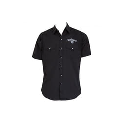 Jack Daniels 889536-xlarge Jack Daniels Mens Black Button Down Shirt, Extra Large