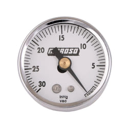 Moroso 89610 1.5"""" Diameter Vacuum Gauge