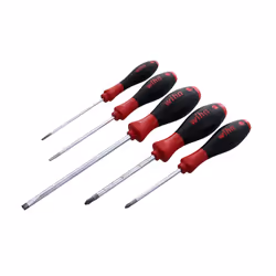 Wiha 30295 Screwdriver Set  Slotted and Phillips  5 Piece