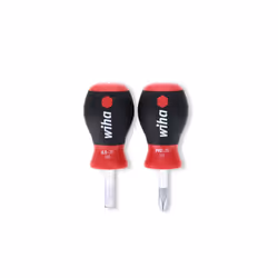 31191 Stubby Slotted Screwdriver Set with 1/4 by 1-Inch and Stubby Phillips #2 by 1-Inch with SoftFinish Handle
