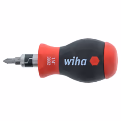 Wiha 14-in-1 SoftFinish Stubby Bit Holder: Slotted/Phillips/Square Drivers