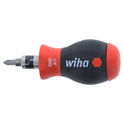 Wiha 14-in-1 SoftFinish Stubby Bit Holder: Slotted/Phillips/Square Drivers