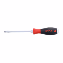 Wiha 53025 Slotted Screwdriver with SoftFinish Handle and Solid Metal