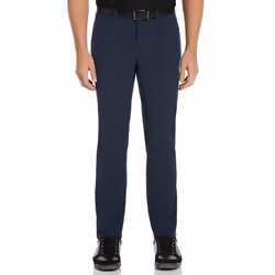 PGA TOUR Men's Flat Front Comfort Stretch 5 Pocket Golf Pant Deep Nav