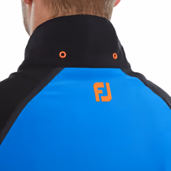 FootJoy Mens 2024 HydroTour Waterproof Dryseal 4 Way Stretch Golf Jacket - M, Sapphire/Black/Orange