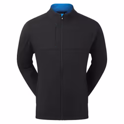 FootJoy Mens 2024 Hybrid Windproof Water Repellent Thermal Golf Jacket - XL, Black