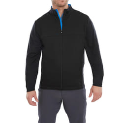 FootJoy Mens 2024 Hybrid Windproof Water Repellent Thermal Golf Jacket - XXL, Black