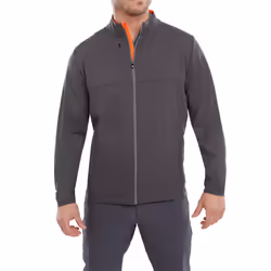 FootJoy Mens 2024 Hybrid Windproof Water Repellent Thermal Golf Jacket - XXL, Charcoal