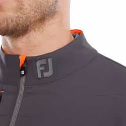 FootJoy Mens 2024 Hybrid Windproof Water Repellent Thermal Golf Jacket - XXL, Charcoal