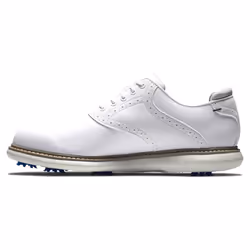 FootJoy Men's Traditions Golf Shoe  White/White  7.5