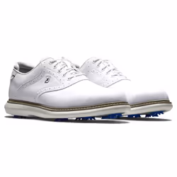 FootJoy Men's Traditions Golf Shoe  White/White  8.5