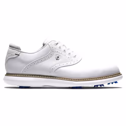 FootJoy Men's Traditions Golf Shoe  White/White  10.5 Wide