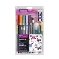Tombow 56198 Watercolor Set. Includes Dual Brush Pens  Water Brush  Bl