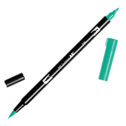 Tombow 56534 Dual Brush Pen Art Marker  296 - Green  1 Pack. Blendable  Brush & Fine Tip Marker