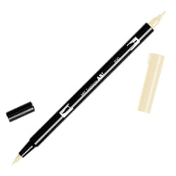 Tombow 56617 Dual Brush Pen Art Marker  990 - Light Sand  1-Pack. Blendable  Brush and Fine Tip Marker