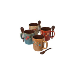 Mr. Coffee Caf? Americano Mug and Spoon Set  Caf? Americano  8-Piece Mug and Spoon Set (13oz)