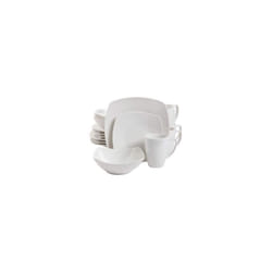 Gibson 92576.16 Zen Buffetware Square Dinnerware Set - 16 Piece