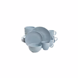 Gibson Elite Alemany 16 Piece Dinnerware Set Aqua