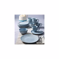 Gibson Elite Alemany 16 Piece Dinnerware Set  Aqua