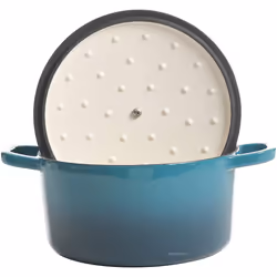 Crock-Pot Artisan Round Enameled Cast Iron Dutch Oven  3-Quart  Gradient Teal
