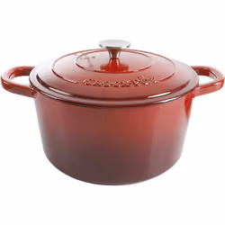 Crock-Pot Artisan Round Enameled Cast Iron Dutch Oven 3-Quart Gradient Red