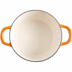 Crock-Pot Artisan Round Enameled Cast Iron Dutch Oven  5-Quart  Sunset Orange