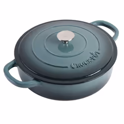 crock-Pot crock Pot Artisan Enameled cast Iron Braiser WLid 5 Quart Slate gray