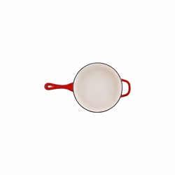 Crock Pot Artisan 3.5 Quart Enameled Cast Iron Deep Saut? Pan  Scarlet