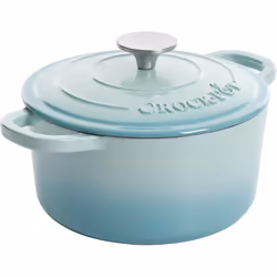 Crock-Pot Artisan Round Enameled Cast Iron Dutch Oven  3-Quart  Aqua