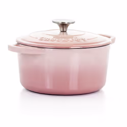 Crock-Pot Artisan Round Enameled Cast Iron Dutch Oven 3-Quart Blush Pink