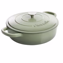 Crock Pot Artisan Enameled Cast Iron Braiser W/Lid 5-Quart Pistachio
