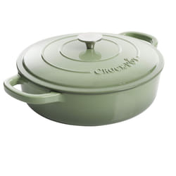 Crock Pot Artisan Enameled Cast Iron Braiser W/Lid  5-Quart  Pistachio