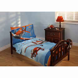 Disney Planes Let's Soar 4 Piece Toddler Bedding Set