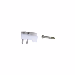 Perko Door Catches - White Nylon/Stainless - Pair