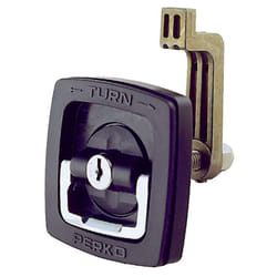 Perko 1031DP1BLK Flush-Mount Locking Latch with Polymer Face for 1-5/8 Hole - Black