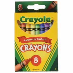 Crayola Crayons 8 in a Box (Pack of 12) 96 Crayons Total
