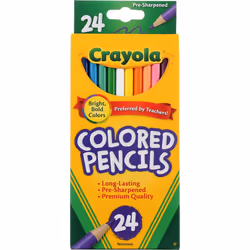 Crayola Colored Pencils Long 24 in a Pack (Pack of 4) 96 Pencils Total