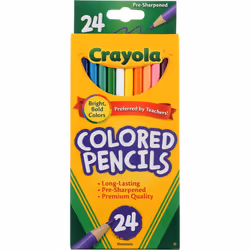 Crayola Colored Pencils Long 24 in a Pack (Pack of 4) 96 Pencils Total