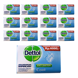 Dettol Anti-Bacterial Hand and Body Bar Soap  Cool  110 Gram / 3.88 Ounce (Pack of 12)