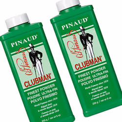 clubman Pinaud Finest Powder classic White Powder for Men Protection Against Sweat and Body Odor 9 oz x 2 packs