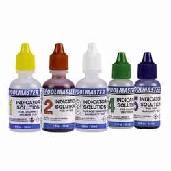Poolmaster 23227 Replacement Indicator Solutions #1 - #5 For Spa or Swimming Pool Water Testing, Neutral, Small