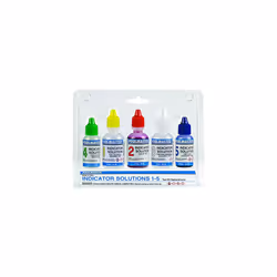 Poolmaster 23227 Replacement Indicator Solutions #1 - #5 For Spa or Swimming Pool Water Testing, Neutral, Small