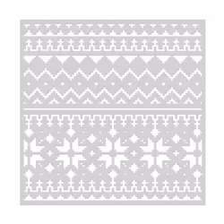 Hero Arts SA205 Stencil  Sweater Pattern 6x6