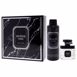Guess Uomo by Guess for Men - 2 Pc Gift Set 1.7oz EDT Spray, 6oz Deodorizing Body Spray