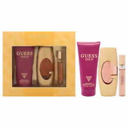 Guess Gold by Guess for Women - 3 Pc Gift Set 2.5oz EDP Spray  0.5oz Travel Spray  6.7oz Body Lotion