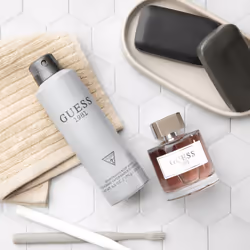 GUESS 1981 Men/Homme Eau de Toilette 3 Piece Gift Set - Cologne Spray 3.4 Fl. Oz.  Deodorizing Body Spray 6.0 Oz.  & Shower Gel 6.7 Fl. Oz.