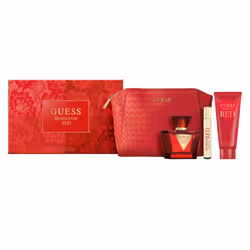 Guess Seductive Red by Guess for Women - 4 Pc Gift Set 2.5oz EDT Spray  0.5oz EDT Spray  3.4oz Body Lotion  Pouch